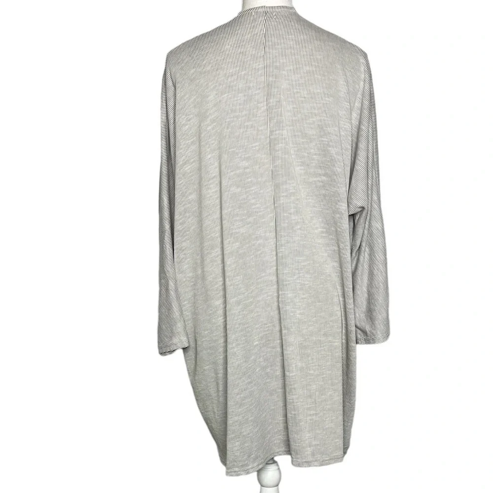 DONNI. Lightweight Open Front Stripe Cardigan - One Size